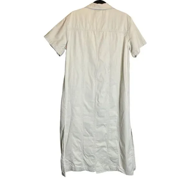 Size 18 Venezia Jeans Clothing Co. Khaki Button Down Dress - Picture 2 of 5